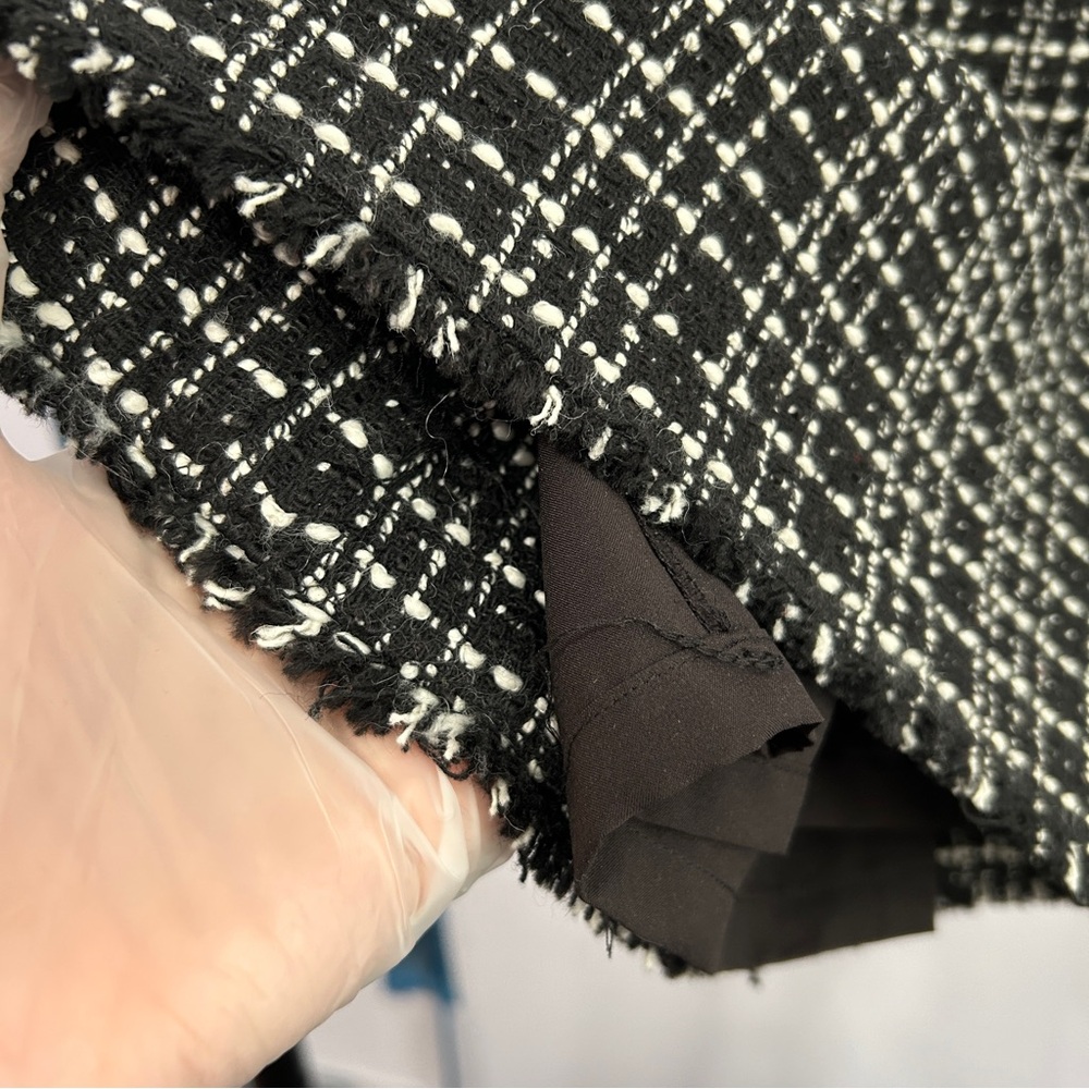 Ann Taylor Wool Blend Tweed Frayed Hem Pencil Skirt Size 0 - “Aveline” - Picture 10 of 16